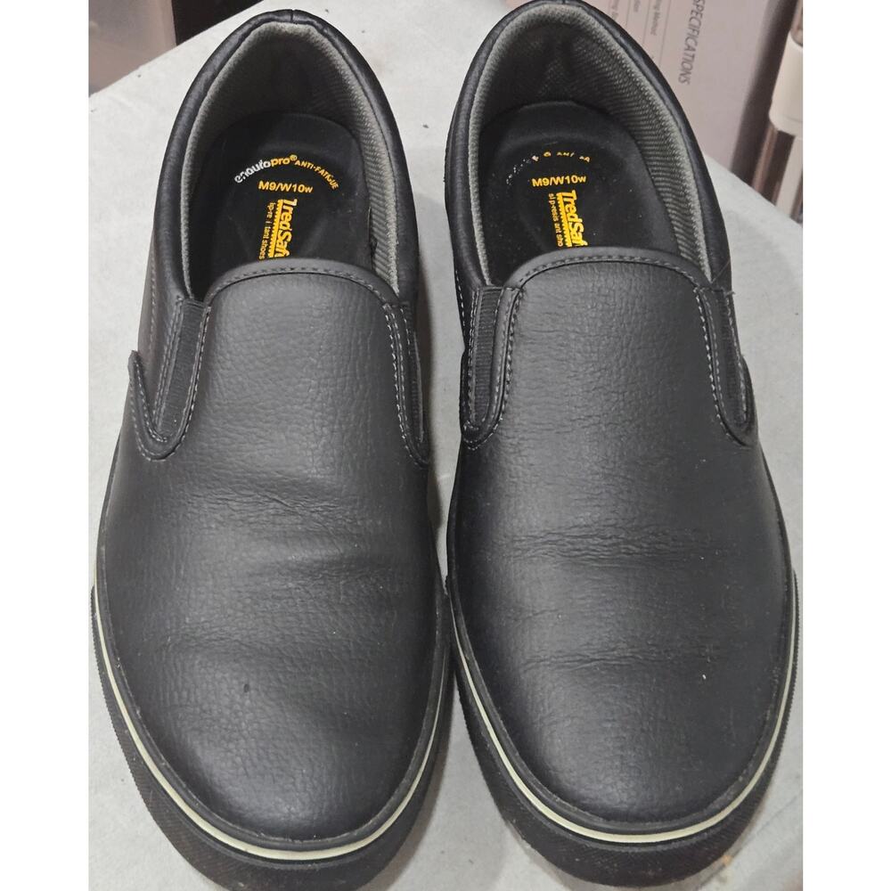 TredSafe Black Slip Resistant 9Men/10Women Work Shoe Leather